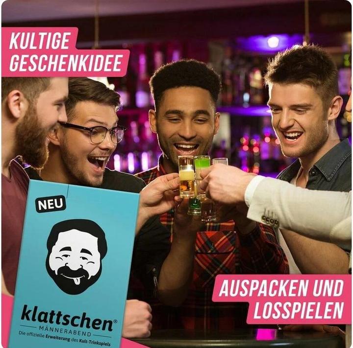 Actual product image Denkriesen klattschen® -MÄNNERABEND - The official extension of the cult drinking game