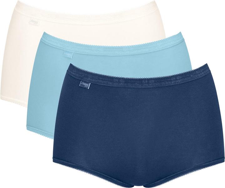 Produktbild Sloggi Unterhose BASIC+ MIDI Damen-Slip 3er Pack (46, 3er Pack)