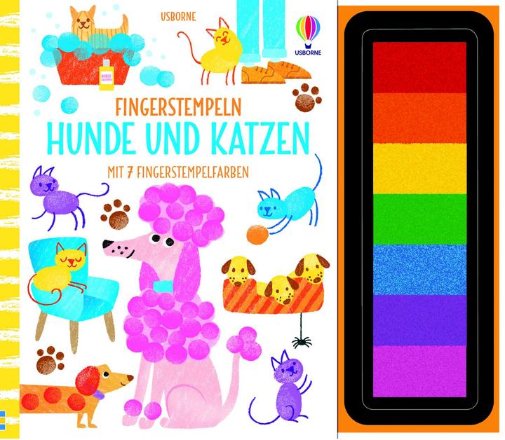 Fingerstempeln: Hunde und Katzen
