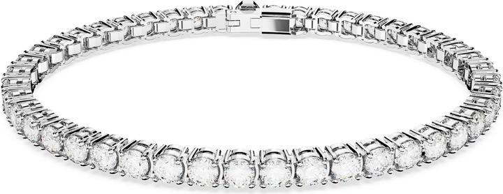 Swarovski Matrix Tennis Armband Rundschliff Weiss (16.50 cm, Swarovski Metall)