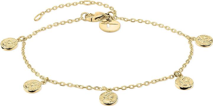 Immagine prodotto Tamaris Bracciale trendy placcato oro con ciondoli Coins TJ-0451-B-21 (21 cm, Acciaio inossidabile)
