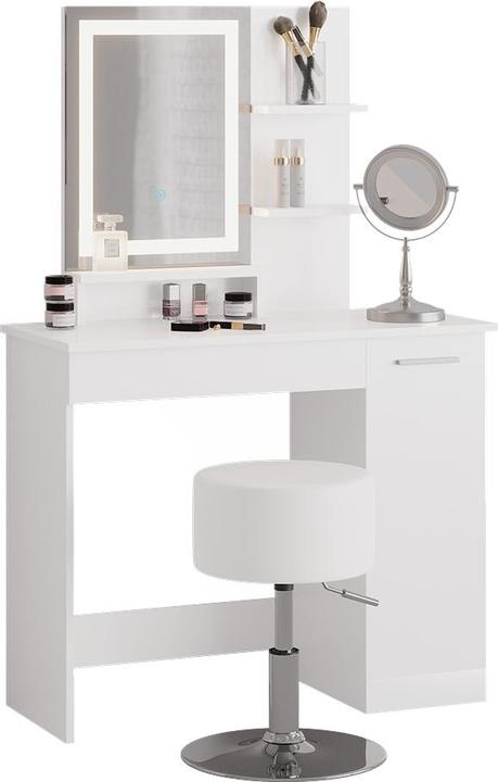 Actual product image Vicco Julia with stool and lighting (90 x 38 x 138 cm)