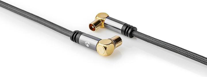 Produktbild Nedis Koaxial Kabel - IEC Stecker - IEC Buchse - Vergoldet - 75 Ohm - 4-fach geschirmt - 5 m - run (75 dB, Antennenkabel)