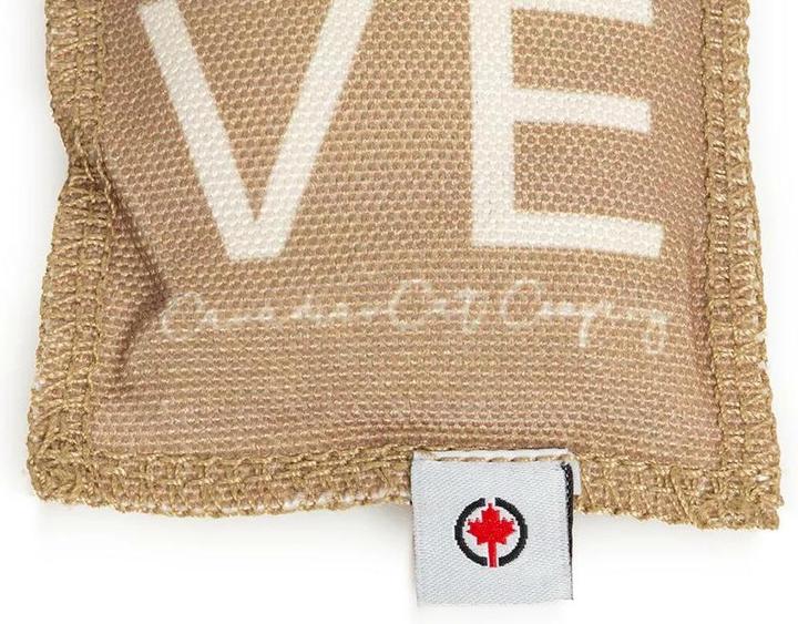 Image du produit CanadianCat Jouet pour chats coussin de jeu Love, brun (Jouet à balle chat)