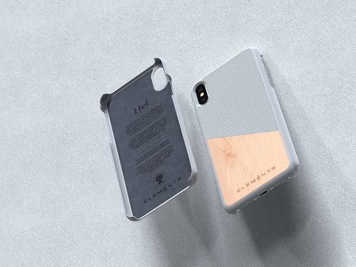 Produktbild Nordic Elements Original Helium - Iphone Xs Max Case with Real Maple Wood (Light Gray) (Apple iPhone XS Max)