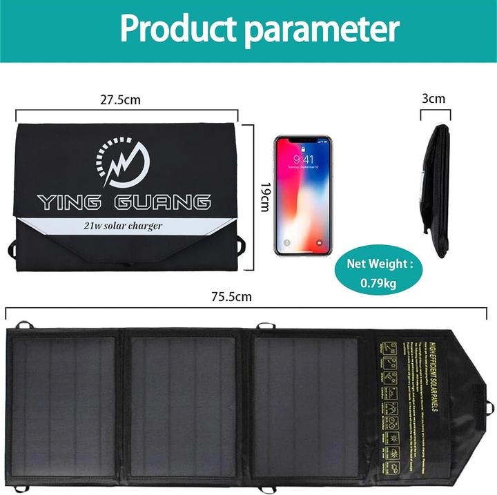 Produktbild Yingguang Solar-Ladegerät (21 W)