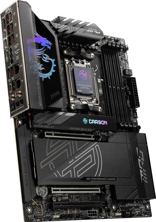 Actual product image MSI MPG X870E CARBON WIFI - X870/AM5/DDR5/ATX (AM5, AMD X870E, ATX)