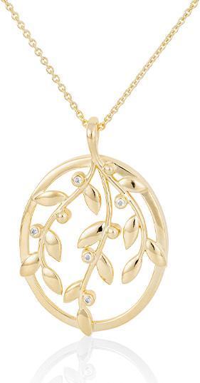 Breuning ANHÄNGER - BRILL. 0,038 Ct. H/si (750/18 K Gold)