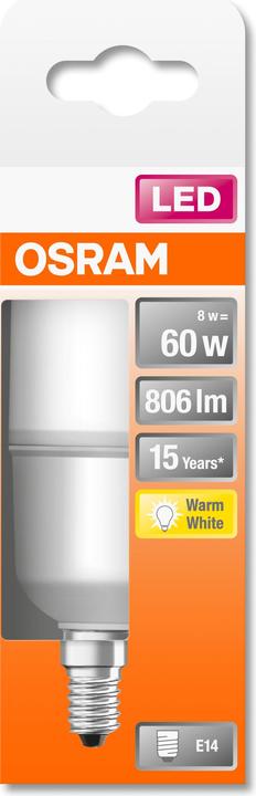 Actual product image Osram Star Stick (E14, 60 W, 806 lm, 1 x, F)