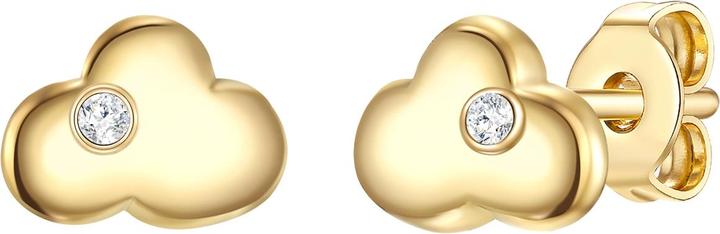 Glanzstücke München Kinder Wolke Sterling Silber Zirkonia Gelbgold - 30454 (Sterling Silber)