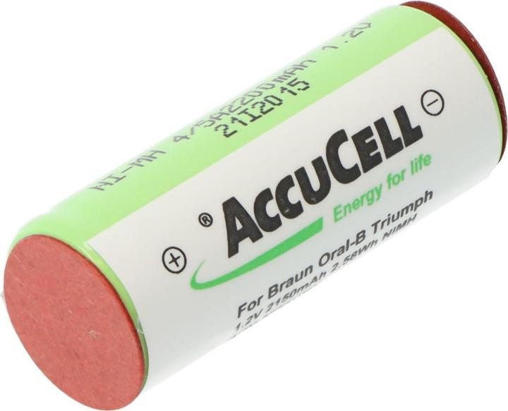Produktbild Braun Akku 4/5A, 43x17mm für Oral-B Triumph Serie (bitte Masse 43x17mm prüfen) (1 Stk., 4/5 A, 2150 mAh)
