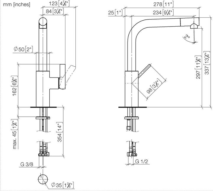 Produktbild Dornbracht 33826790-06 Einhebelmischer für Spülbrause Elio