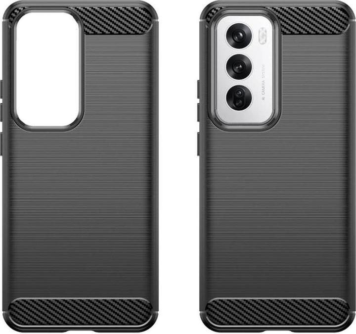 Actual product image Cover-Discount OPPO Reno12 5G - Metal Carbon Look Cover (Oppo Reno12)