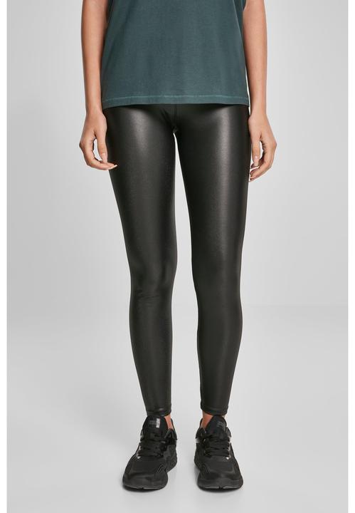 Actual product image Urban Classics Ladies Faux Leather High Waist Leggings 2-Pack (S)