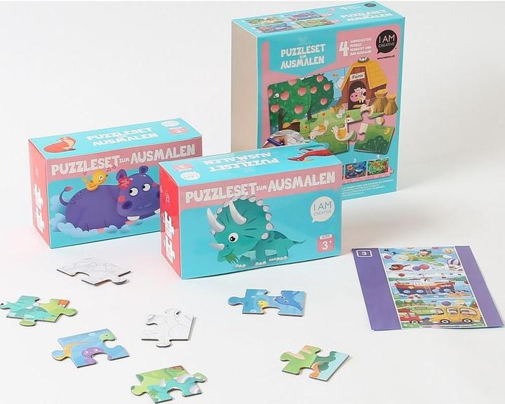 Image du produit I Am Creative Set de puzzles à colorier (20 pièces)