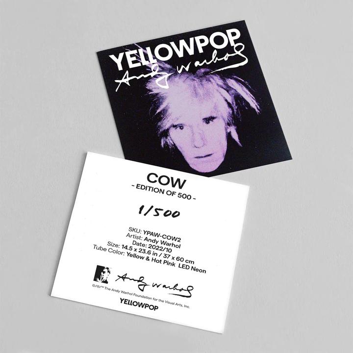 Actual product image YellowPop Andy Warhol Cow (60x37cm) (60 x 37 cm)