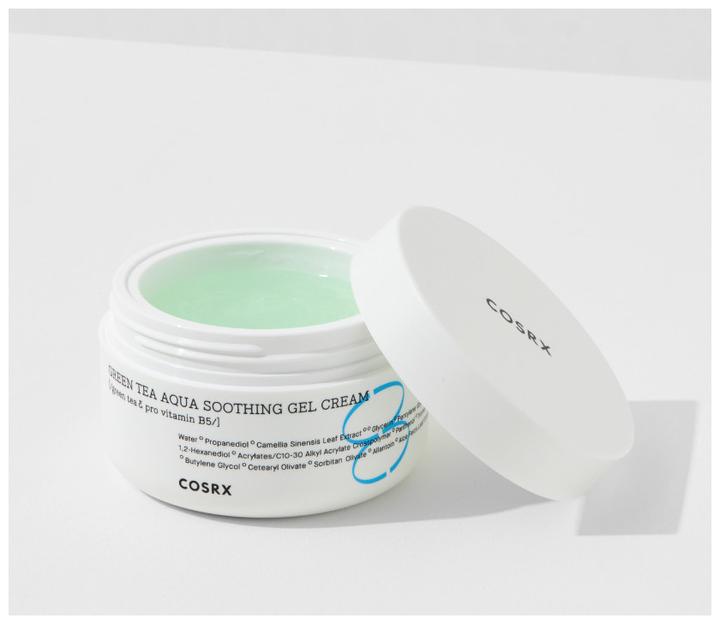 Actual product image Cosrx green tea aqua soothing gel cream (50 ml, 24h cream)