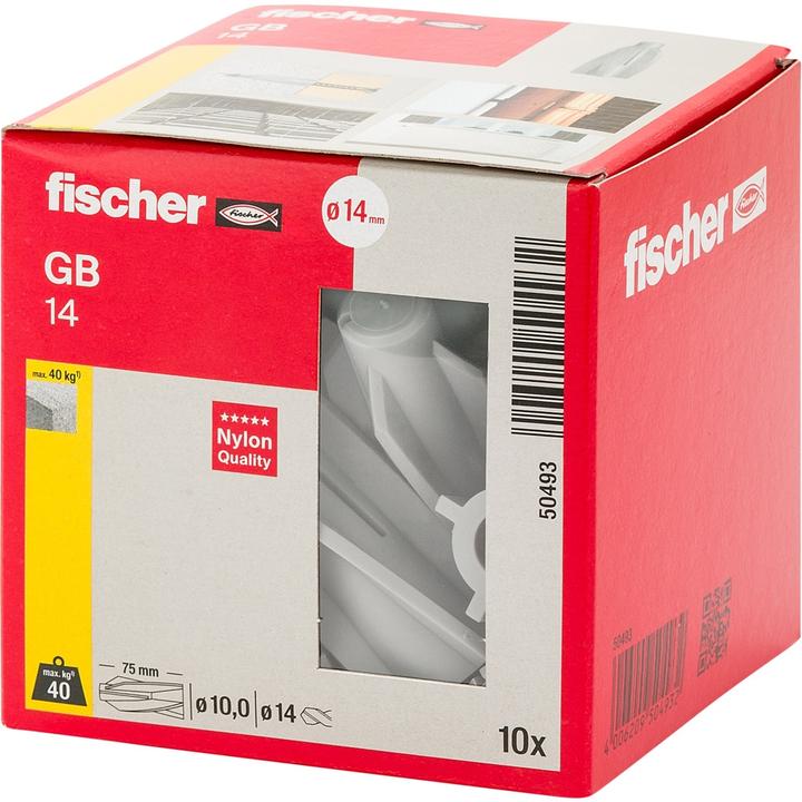 Actual product image Fischer Gas concrete dowel GB 14 75 mm 14 m (10 pcs.)