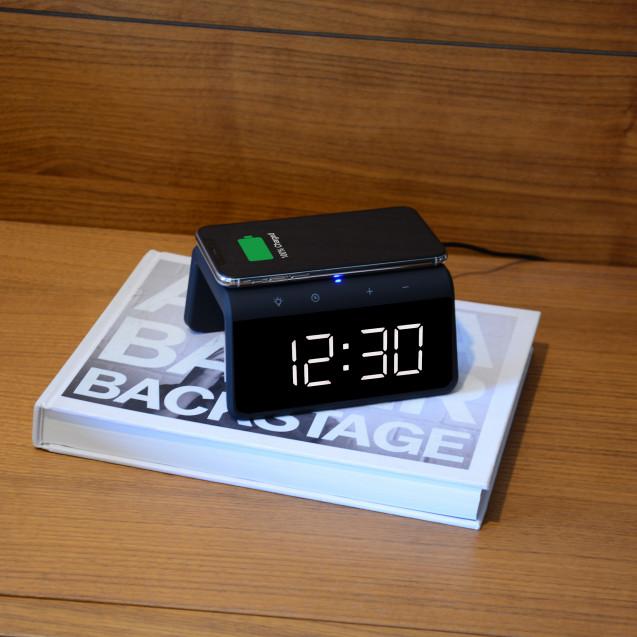 Image du produit KSIX Alarm Clock 2 With Fast Charge Wireless Charger 7.5w-10w