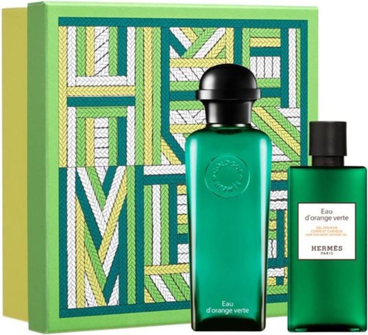 Hermès Hermes Paris Eau D'orange Verte EdC 100ml Spray Gel De Baño 80ml (Fragrance set)