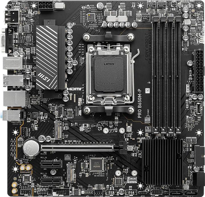 Image du produit MSI Pro B650M-P (AM5, AMD B650, Mini-ATX)