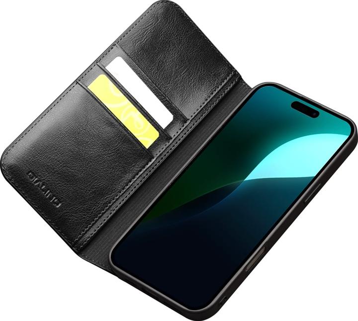 Image du produit QiAlino Fourre Flip cuir véritable (Apple iPhone 16 Plus)