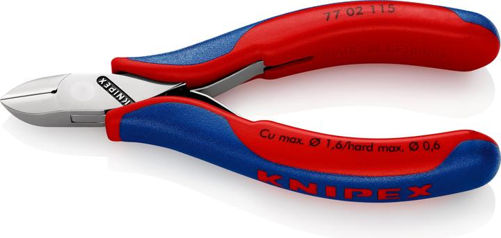 Actual product image Knipex Electronics Diagonal Cutter 77 02 115 SB (115 mm)
