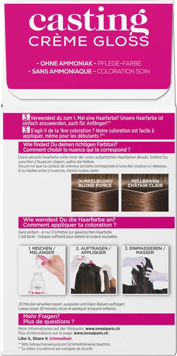 Actual product image L'Oréal Paris Casting Cream Gloss (600 Blond Fonce)