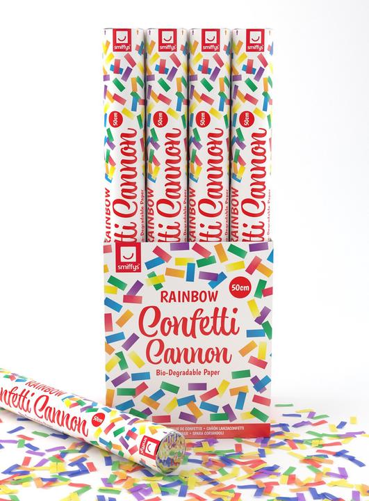 Smiffys Party Time - Confetti Shooter: Rainbow Multi