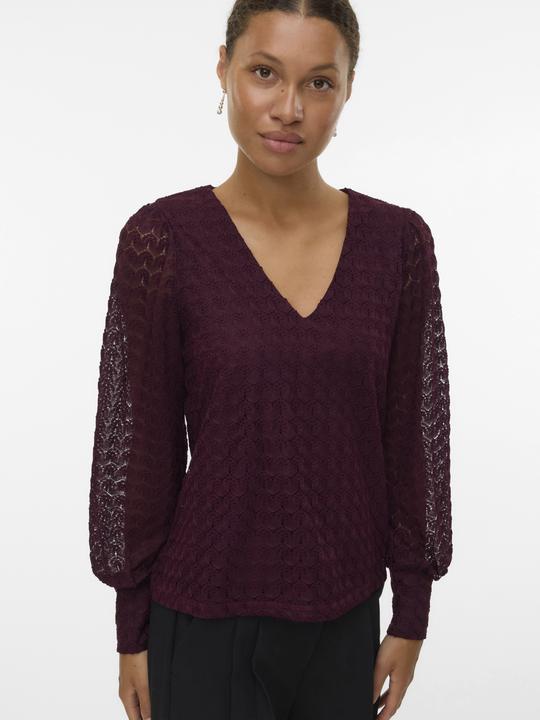 Produktbild Vero Moda Vmbecca Ls V-Neck Lace Top Jrs Noos (S)