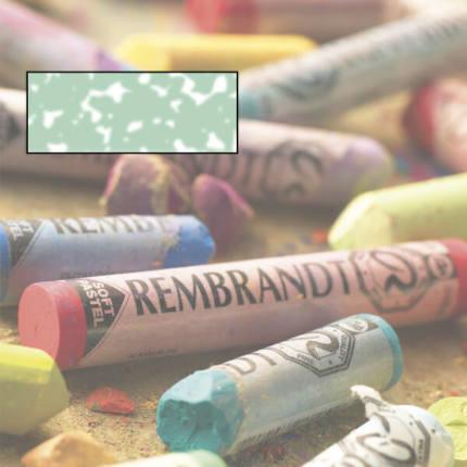 Actual product image Talens Pastel Chalk Rembrandt Vermilion Green Dark 627.10 (Cinnabar Green Deep)