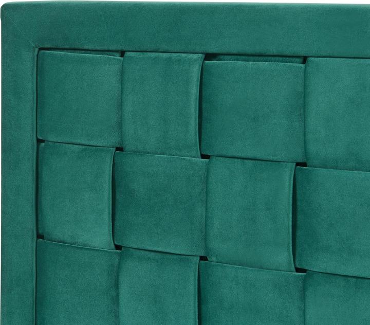Actual product image En.Casa Headboard Tervo 140x50 cm velvet green