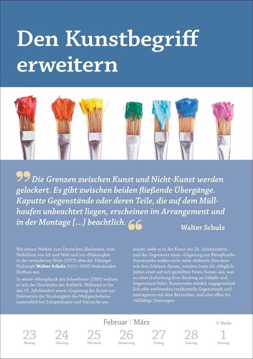 Actual product image Harenberg DIE ZEIT Philosophie Wochen-Kulturkalender 2026 - 53 Denkanstösse für 2026 (German)