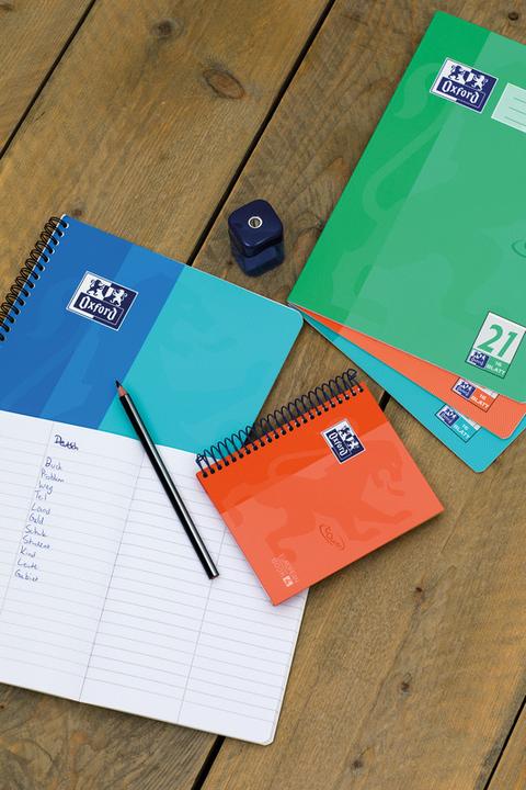 Actual product image Oxford College notebook (B5, Checked, Hardcover)