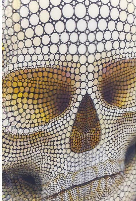 Actual product image Kare Design 3D Skull (60 x 60 cm)