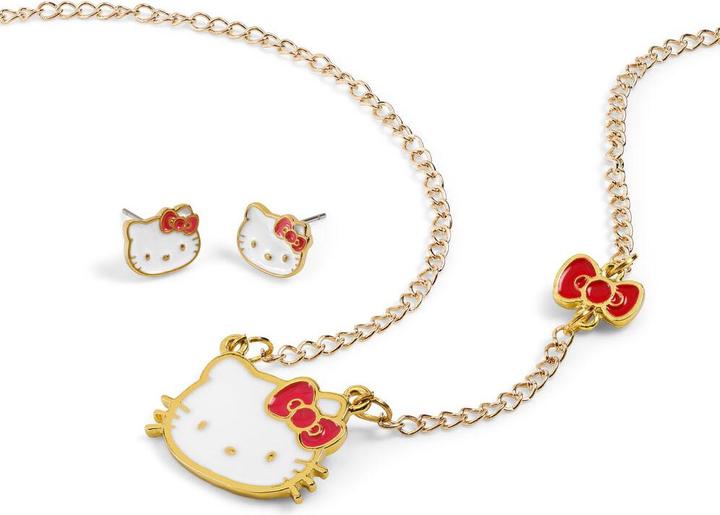 Peers Hardy Hello Kitty Set necklace + earrings