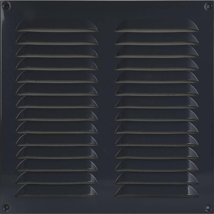 Produktbild Upmann Wetterschutzgitter aufschraubbar eckig 320x320 mm mit Mittelsteg grau (320 x 320 mm)