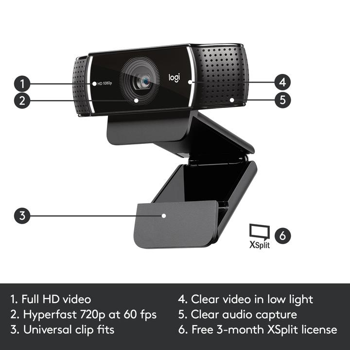 Image du produit Logitech C922 Pro Stream (2 Mpx)