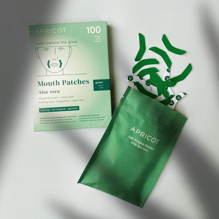 Actual product image Apricot Mouth Patches Aloe Vera "calm before the glow"