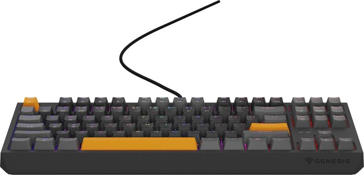 Actual product image Genesis Thor 230 TKL Anchor Gray Positive RGB Outemu Red (US, Cable)