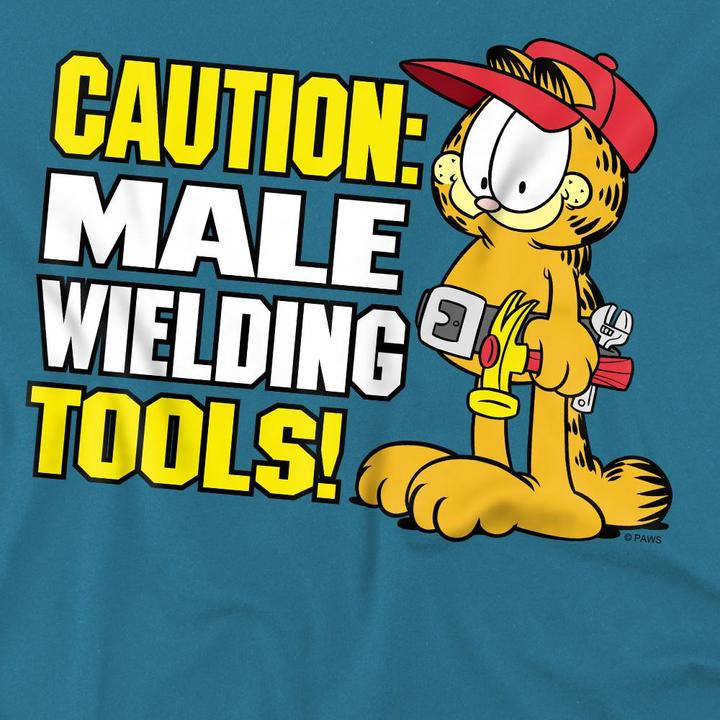 Immagine prodotto Garfield Male Wielding Tools Maglietta Uomo (XL)