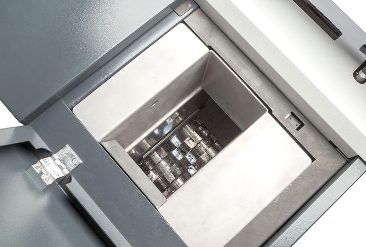 Actual product image HSM Powerline HDS 150 hard disk shredder, 1-stage, strip: 40 mm (Strip cut)