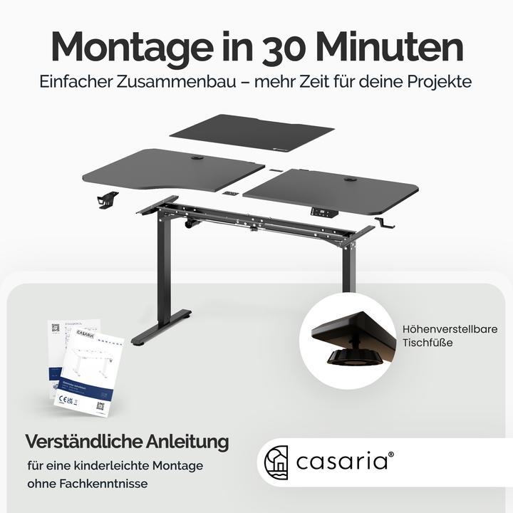 Image du produit Casaria Bureau (160 x 75 x 118 cm)