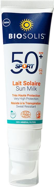 Biosolis Bio Sport Extreme Sunscreen 50+ UVA+UVB Schutz Wasserbeständig Duftstofffrei Vegan und Zertifiziert (Sonnenmilch, SPF 50)