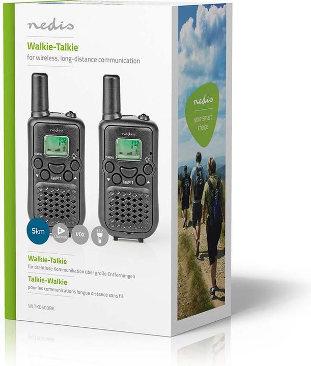 Image du produit Nedis WLTK0500BK - vysílačka, 5 km, 2 ks (5 km)