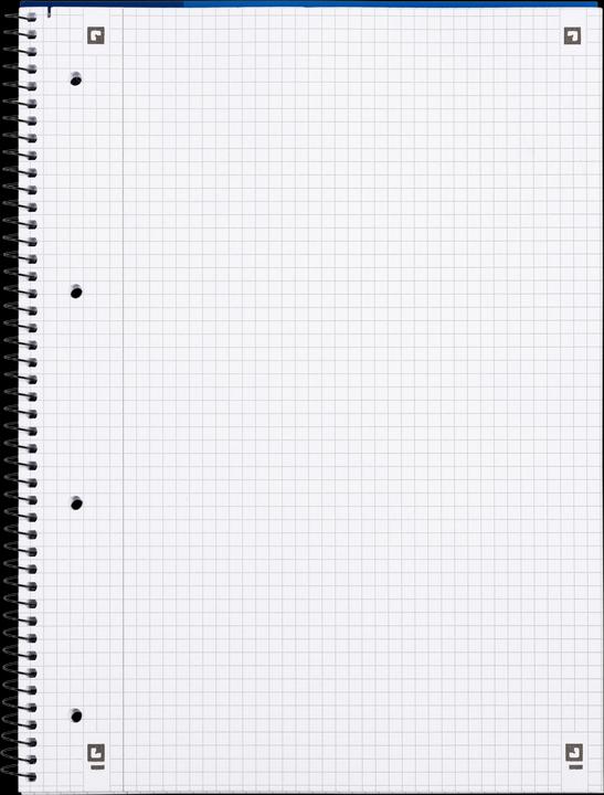 Actual product image Oxford Collegium block (A4, Checked, Soft cover)