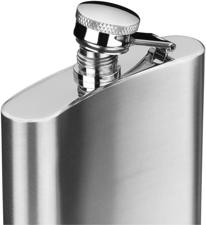 Produktbild WMF Flachmann Set 6tlg mit Schnapsgläser Trichter Manhattan Edelstahl mattiert (200 ml)