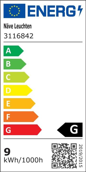 Label énergétique Näve Dubaï (679 lm)
