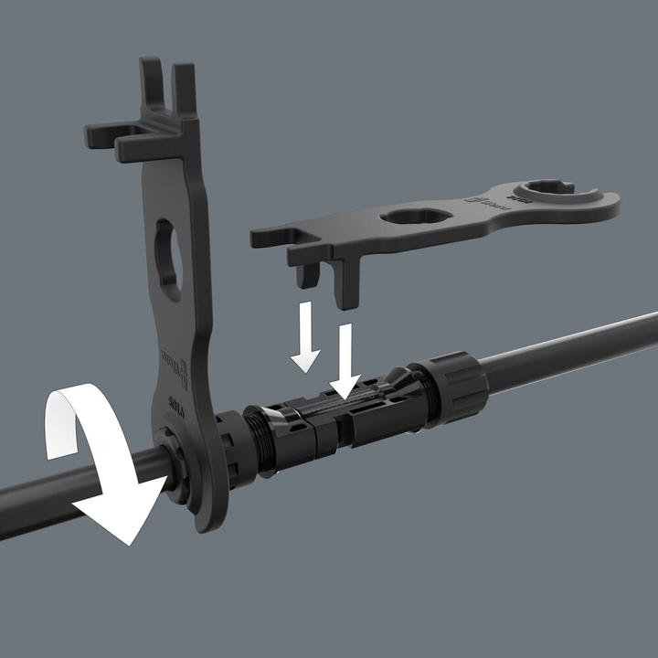 Actual product image Wera 9108/2 PV Set of installation tools for MC4