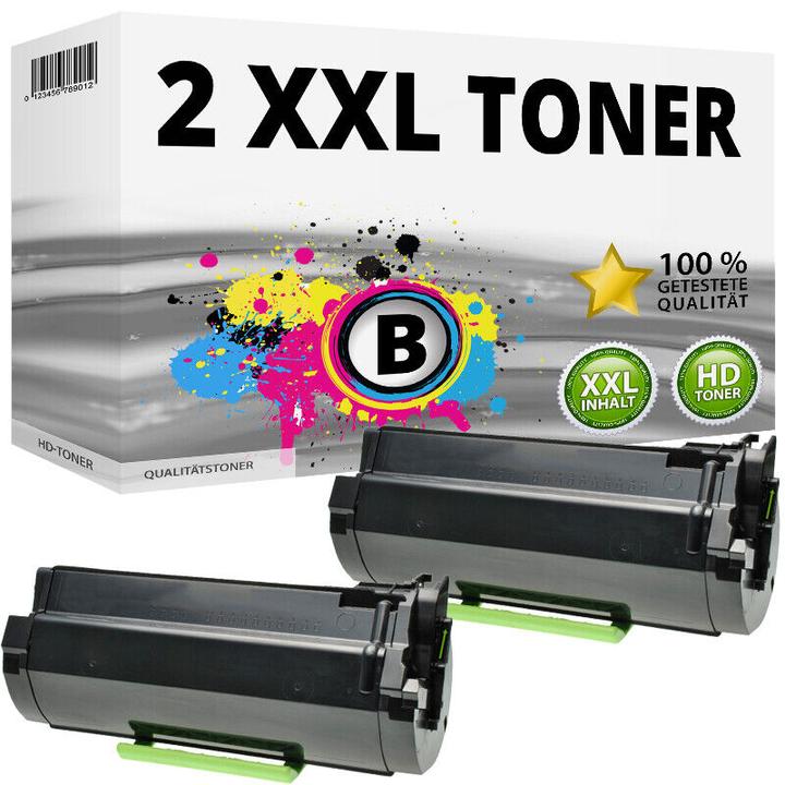 Produktbild Druckfuxx 2x XXL TONER für LEXMARK MX310dn MX410de MX510de MX511de MX511dhe MX51